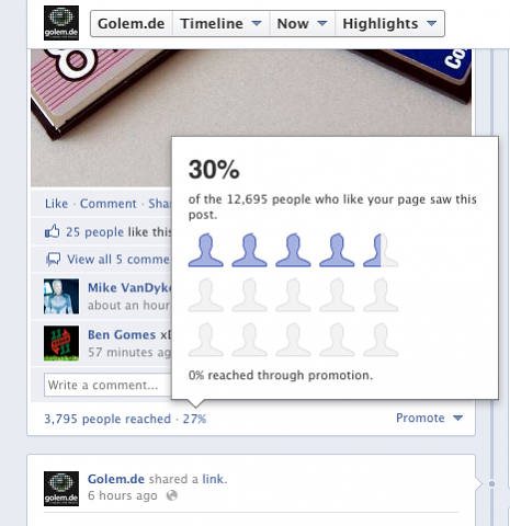 Anteil der Facebook-Nutzer, die &uuml;ber die Bezahlung erreicht wurden